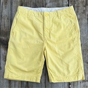 Gap Husky Boys Cotton Twill Classic 4 Pocket Chino Shorts - Sunshine Yellow